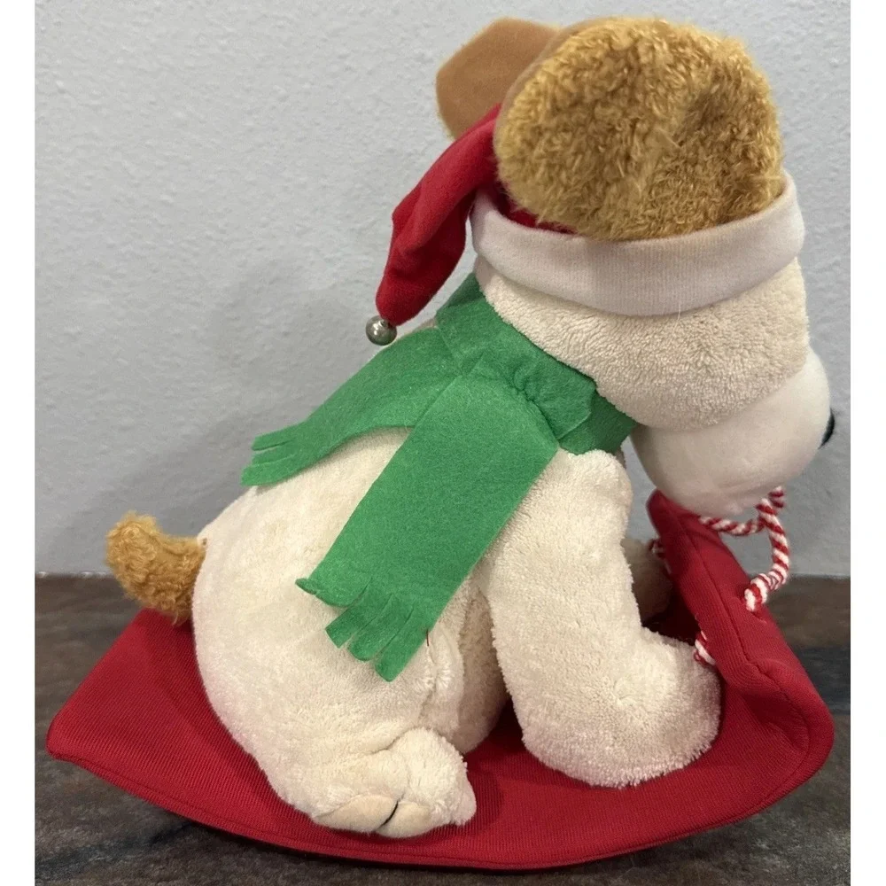 Hallmark Jingle Pals Plush Dog Animated Christmas Toy Squeezable Musical EUC